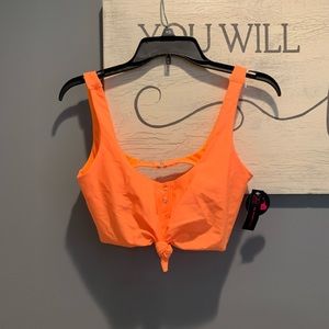 Medium orange bikini top